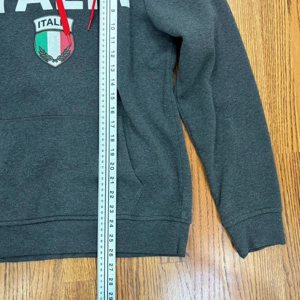 Umbro Italia Hoodie with Blue Hood and Red Drawstrings - Picture 8 of 9